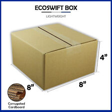 1 8x8x4 Ecoswift Brand Cardboard Box Packing Mailing Shipping Corrugated