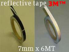 3m 580 Scotchlite Reflective Vinyl Tape Stripe Black Color 7mm X 6mt