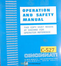 Cincinnati 90 350 Form Master Ii Press Brake Operations Maintenance Manual 1995