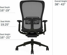 Executive Chair By Haworth Zody In Black Color Loaded Chair Desk Mesh Chair