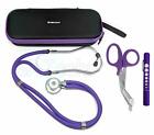 Professional Sprague Double Dual Head Rappaport Stethoscope W Case Adult Child