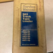 Cat Caterpillar 963 Service Shop Repair Manual Track Loader29s 6z 1118z 21z 48z