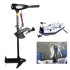 067hp 12v Brush Electric Outboard Motor For Fishing Boat Retractable Handle