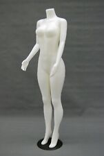 Adult Standing Headless Female Brazilian Plastic White Mannequin With Base