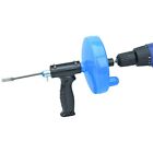 25 Ft. Drain Cleaner With Drill Attachment Pipe Plumbing Snake Clog Sink Toilet