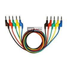 Ast Labs Test Lead Stackable Banana Plug 4 Mm Patch Cable 5 Colors 12 Inch