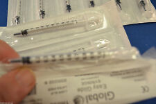 100 1 Cc Global Easyglide Luer Slip Syringes 1ml Sterile New