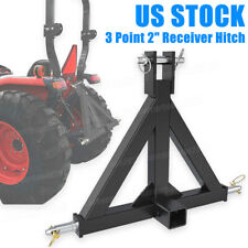 3 Point 2 Receiver Trailer Hitch Heavy Duty Drawbar Adapter Category 1 Tractor
