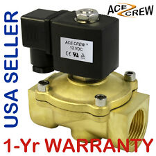 1 Inch 12v Dc Brass Electric Solenoid Valve Npt Gas Water Air Normally Closed