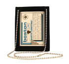 Boston Leather 5982-1 Neck Chain Double 2 Id Holder Black 2 I.d. Holderno Badge