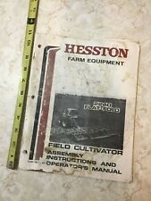 Hesston 2240 Flat Fold Field Cultivator Vintage Older Operators Manual