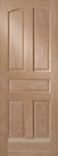 Red Oak 5 Panel Arch Top Raised Panel Stain Grade Solid Core Interior Wood Doors
