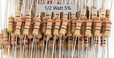 12w 5 Carbon Film Resistor Tan Qty 510 Any Value Ship Day Ordered Mr Circuit