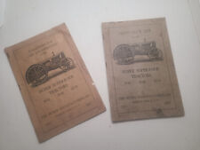 Vintage Huber Tractor Parts Price List Operators Manual Super Four 18 36 20 40