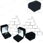 25pc Ring Gift Boxes Black Ring Gift Boxes Wholesale Jewelry Boxes Velvet Boxes