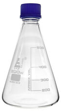 Erlenmeyer Conical Flask 500ml With Teflon Lined Screw Cap Borosilicate Glass