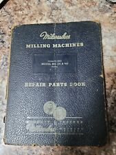 Kearney Amp Trecker Milwaukee 4h Hr16 Vertical Milling Machines Repair Parts Book
