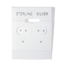 1000 Sterling Silver White Hanging Earring Cards Display 2 X 1 12 With Lip
