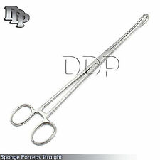 Sponge Forceps 10 Straight Gynecology Veterinary Surgical Instruments