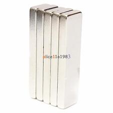 5pcs Big Strong Block Bar Fridge Magnets 40x10x4mm Rare Earth Neodymium N38 New