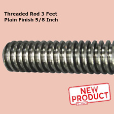 Threaded Rod 3 Feet Plain Finish Low Carbon Steel Acme 58 8 Inch Right Hand New