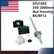 Cnc Ballscrew End Machined Sfu1605 With Nut Housing Amp Bkbf12 Support 250 2000mm