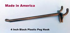 20 Pack 4 Inch Black Plastic Peg Hooks For 18 To 14 Pegboard Made In Usa
