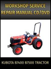 Kubota B7400 B7500 Tractor Service Repair Manual On Cd