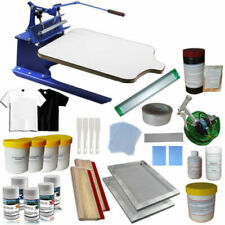 Updated 1 Color Screen Printing Press Kit Machine Ink Squeegee Diy Supply New