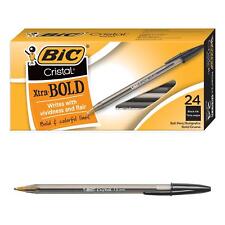 Bic Cristal Xtra Bold Ballpoint Pen Point 16mm 24 Count Black