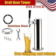 Stainless Steel Draft Beer Tower Single Faucet Chrome Beer Dispenser Single Tap