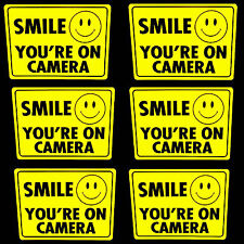 Lot Smile You Are On Store Security Video Camera Outdoor Warning Sticker