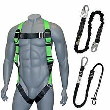 Fall Protection Safety Harness With Dorsal D Ring Roofing Kit Lanyard And Tool