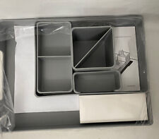 New In Box Desk Organizer Set Gray Table Top Office Supplies Org By Uplift Desk