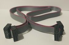 Pair Of 10 Pin Ribbon Cable 70cm 254mm 3d Printer Control Panel Usa Seller