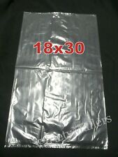 15 Clear Flat Plastic Merchandise Bags 18x30 2 Mil Large Open End Bags