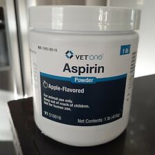 Vetone Aspirin Powder Cattle Horses Sheep Swine Poultry Dogs Apple Flv 1 Lb New