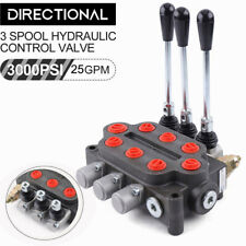 3 Spool Hydraulic Control Valve Double Acting 25gpm 3000 Psi Tractors Loaders