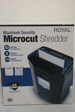 Royal Consumer 1005mc Micro Cut Paper Shredder 10 Sheet Black 8a