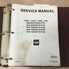 Cds 705d 706d 708d 766 Fork Lift Service Shop Repair Manual Book Rough Terrain