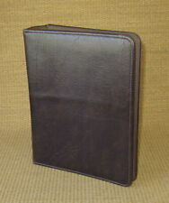 Classicdesk 15 Ring Brown Sim Leathervinyl Day Timer Open Plannerbinder