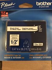Brother 12 12mm Black On White P Touch Tape For Pt2730 Pt 2730 Label Maker