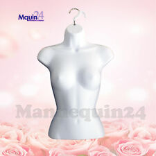 Female Torso Mannequin Body Dress Form Women Hard Plastic Hanging