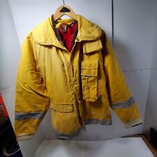 Vintage Wildfire Pacific Nomex Iii Wildland Fire Jacket M Yellow With Red Liner