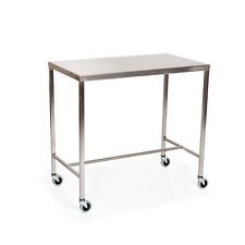 Stainless Steel Instrument Table With H Brace 33l X 18w X 34h 1 Ea