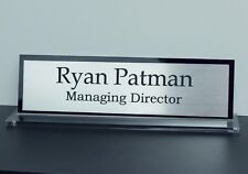 Executive Personalised Desk Namecustom Engraved Signname Plaqueoffice Manager