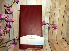Faux Leather 96 Rolodex Business Card Book Burgundy Slim New Fast Shipping