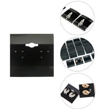 100pcs Black 2x2 Earring Display Hanging Flocked Cards Jewelry Showcase Bulk