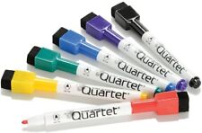 Quartet Dry Erase Markers Pen Style Fine Point 6 Pack W Built In Eraser Amp Magnet