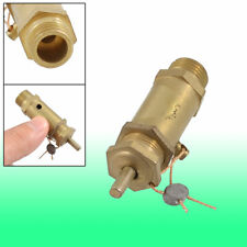 Gold Tone 13mm Male Thread Air Compressor Safety Relief Valve